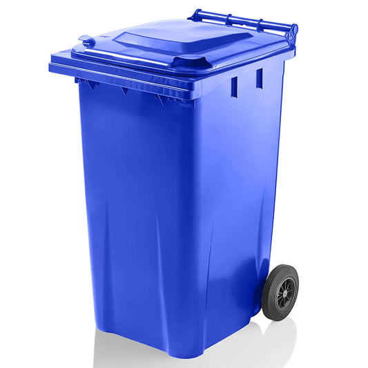Express Wheelie Bin 240L Litre Blue Small Medium Large Council Replacement Waste Rubbish Recycle
