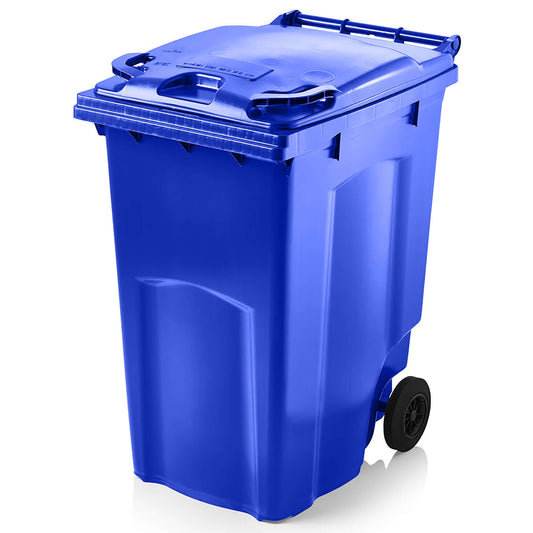 Express Wheelie Bin 360L Litre Blue Medium Extra Large Council Replacement Waste Rubbish Recycle
