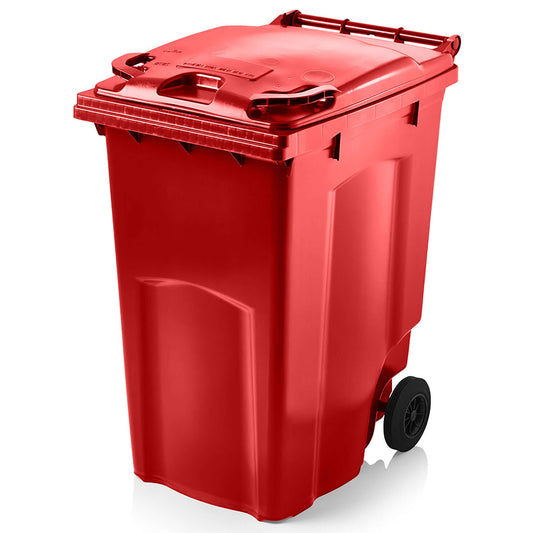 Express Wheelie Bin 360L Litre Red Medium Extra Large Council Replacement Garden Waste Rubbish Recycle